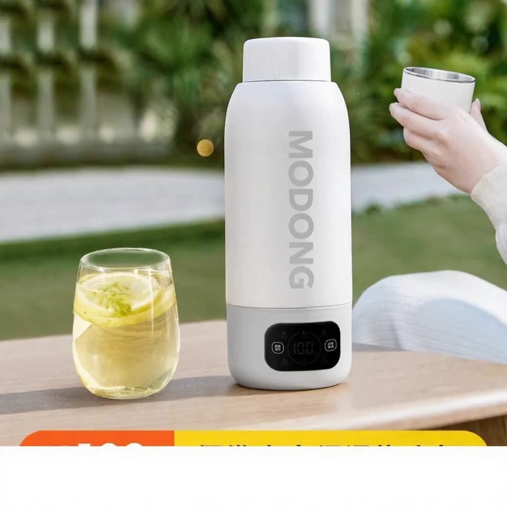 كوب غلاية سفر كهربائي محمول 600ml، بطانة 316 Stainless Steel