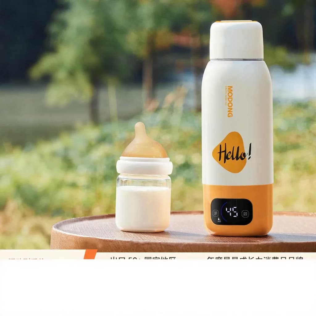 كوب تسخين حليب الأطفال المحمول 550 مل Ultra، غلي بالتوصيل + تدفئة لاسلكية