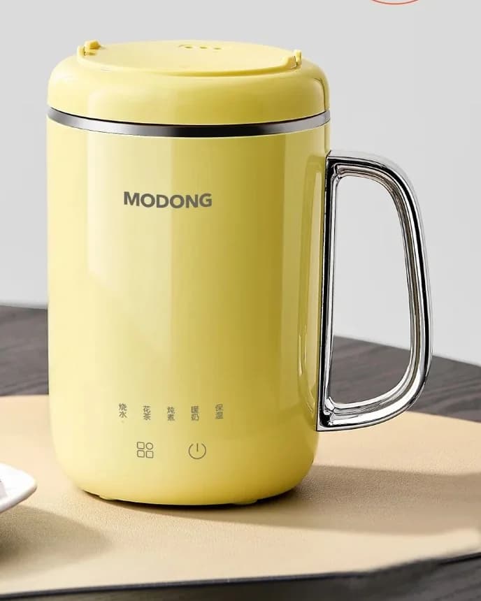 قدر طهي كهربائي محمول 450ml 220V مع فلتر وملعقة
