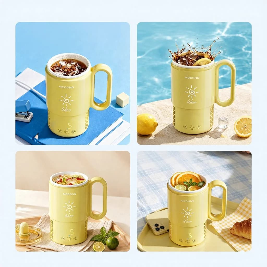 كوب محمول للتسخين والتبريد 450mL 36W بالتحكم اللمسي