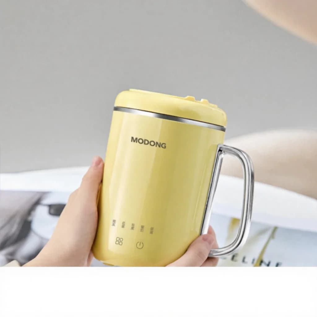 قدر طهي كهربائي محمول 450ml 220V مع فلتر وملعقة