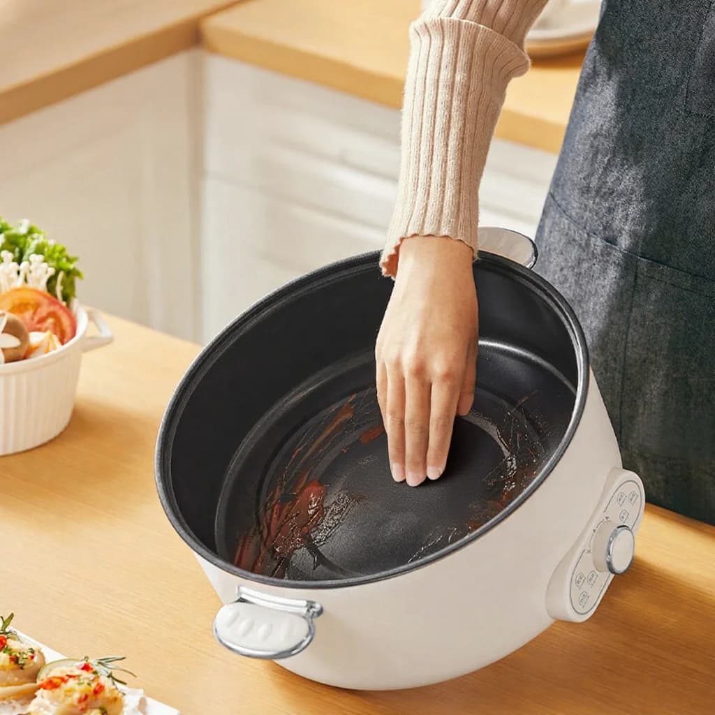 قدر ساخن كهربائي 6L 7L 8L مع مبخرة، 220V