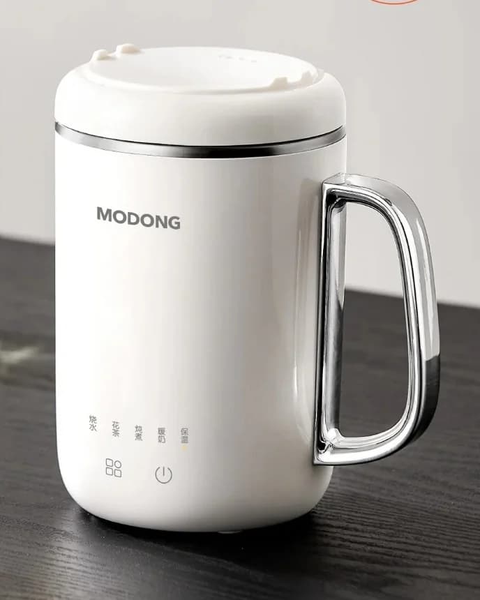 قدر طهي كهربائي محمول 450ml 220V مع فلتر وملعقة