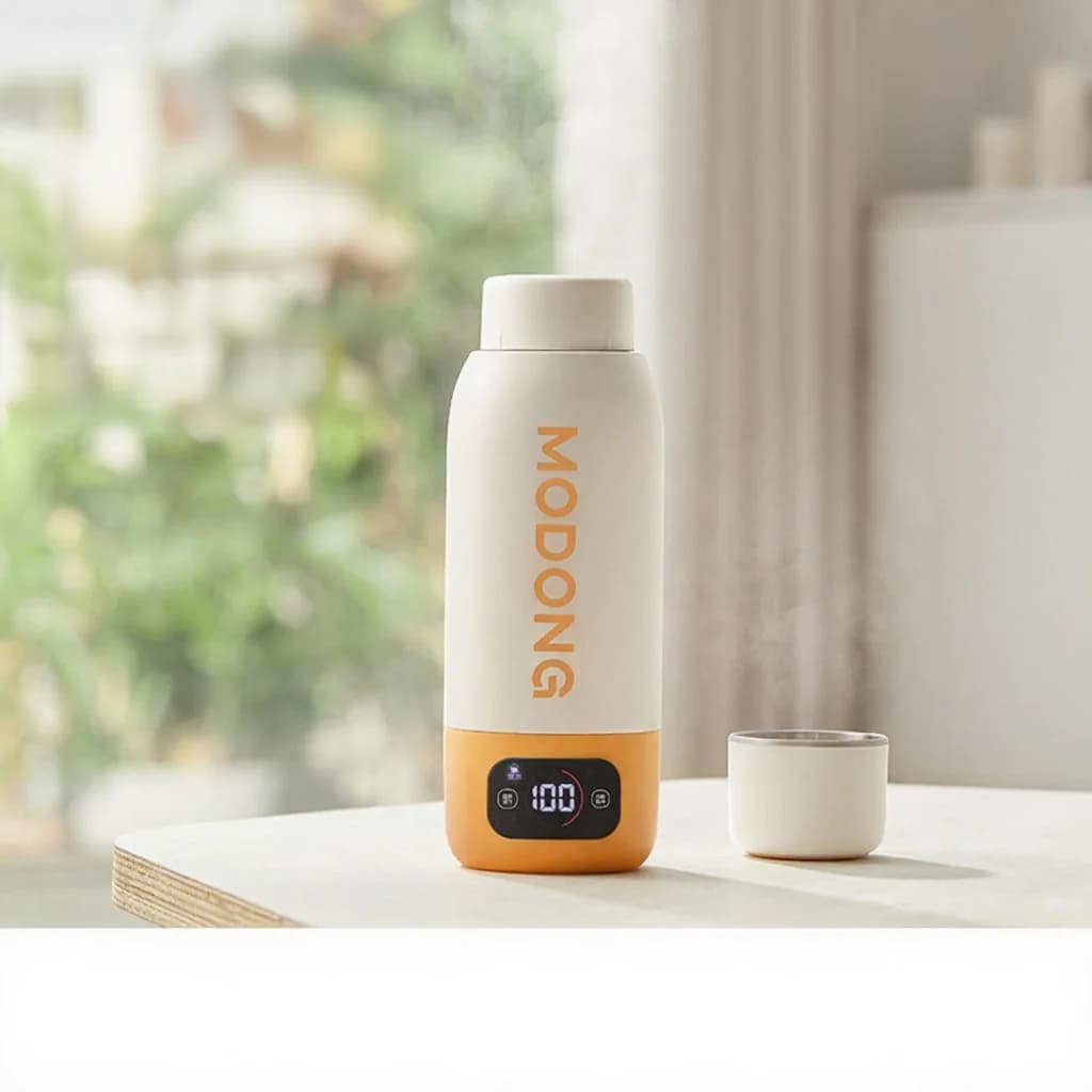كوب تسخين ماء كهربائي محمول 600ml بطانة 316 مع عزل مفرغ