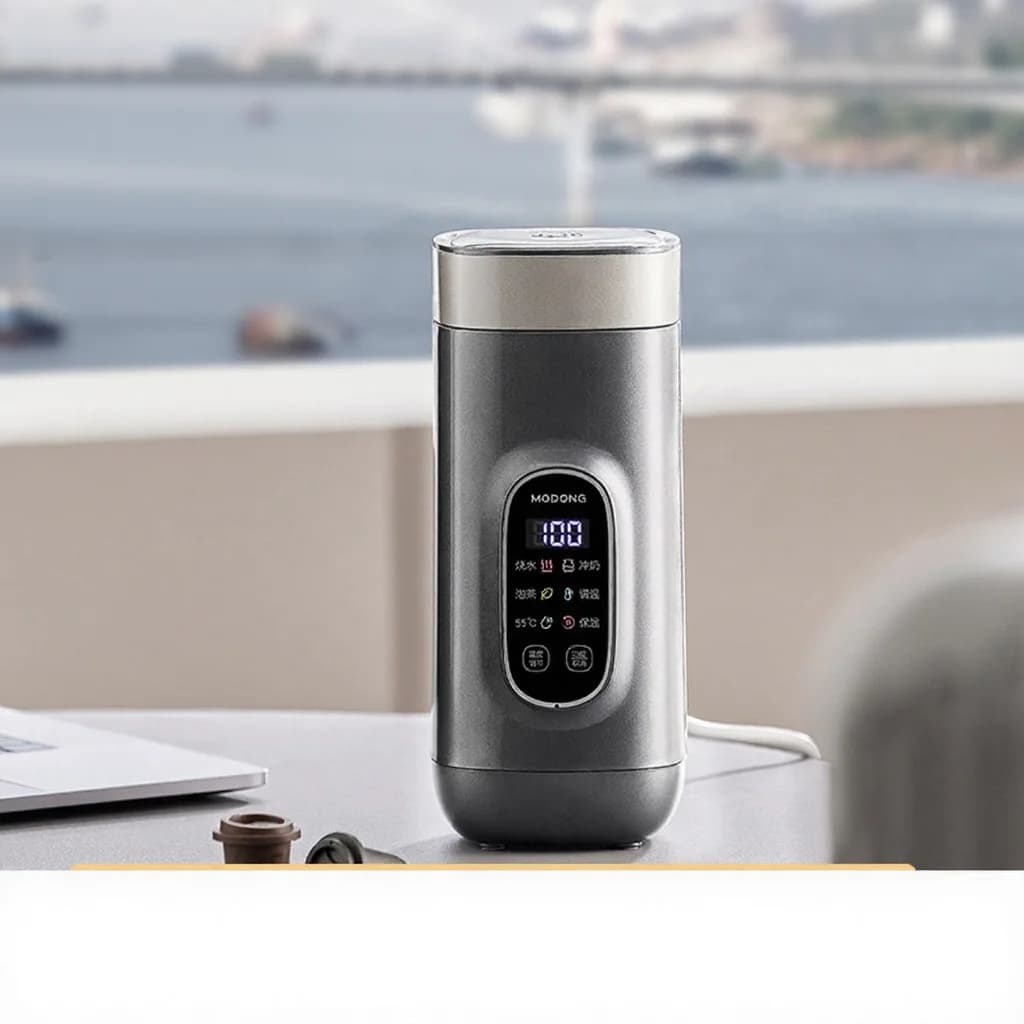 كوب تسخين مياه كهربائي سفري من التيتانيوم، 650ml، 220V