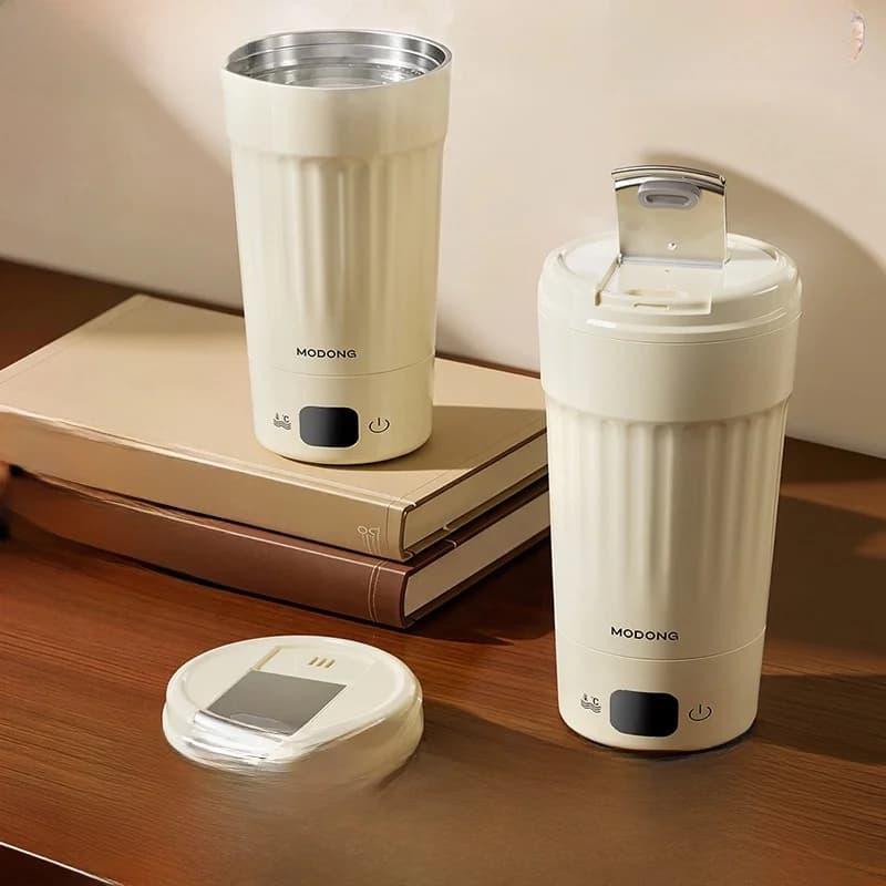 كوب تسخين كهربائي محمول، 400mL، 7 إعدادات للحرارة