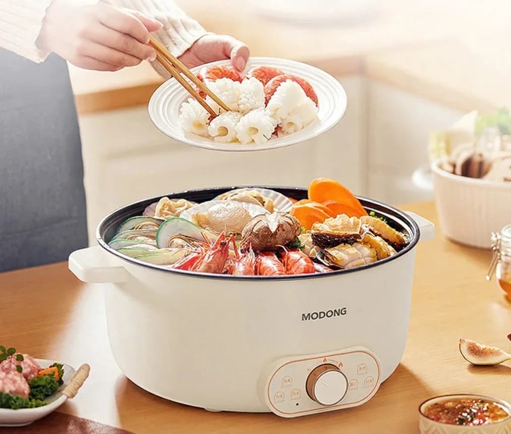 وعاء طهي كهربائي مع قدر تبخير، 7L أو 8L، 220V