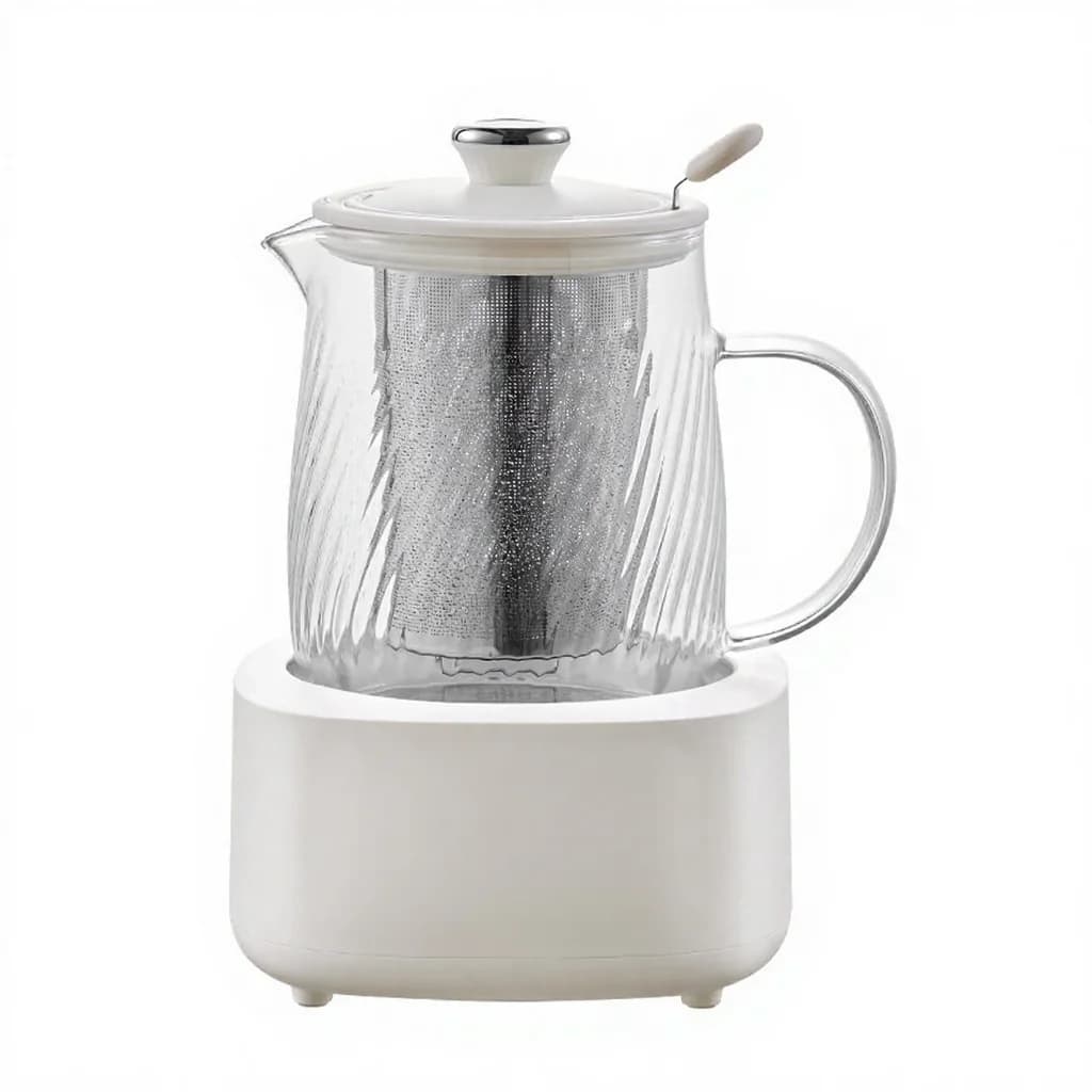 وعاء صحة كهربائي زجاجي مع التحكم في درجة الحرارة 1.2L