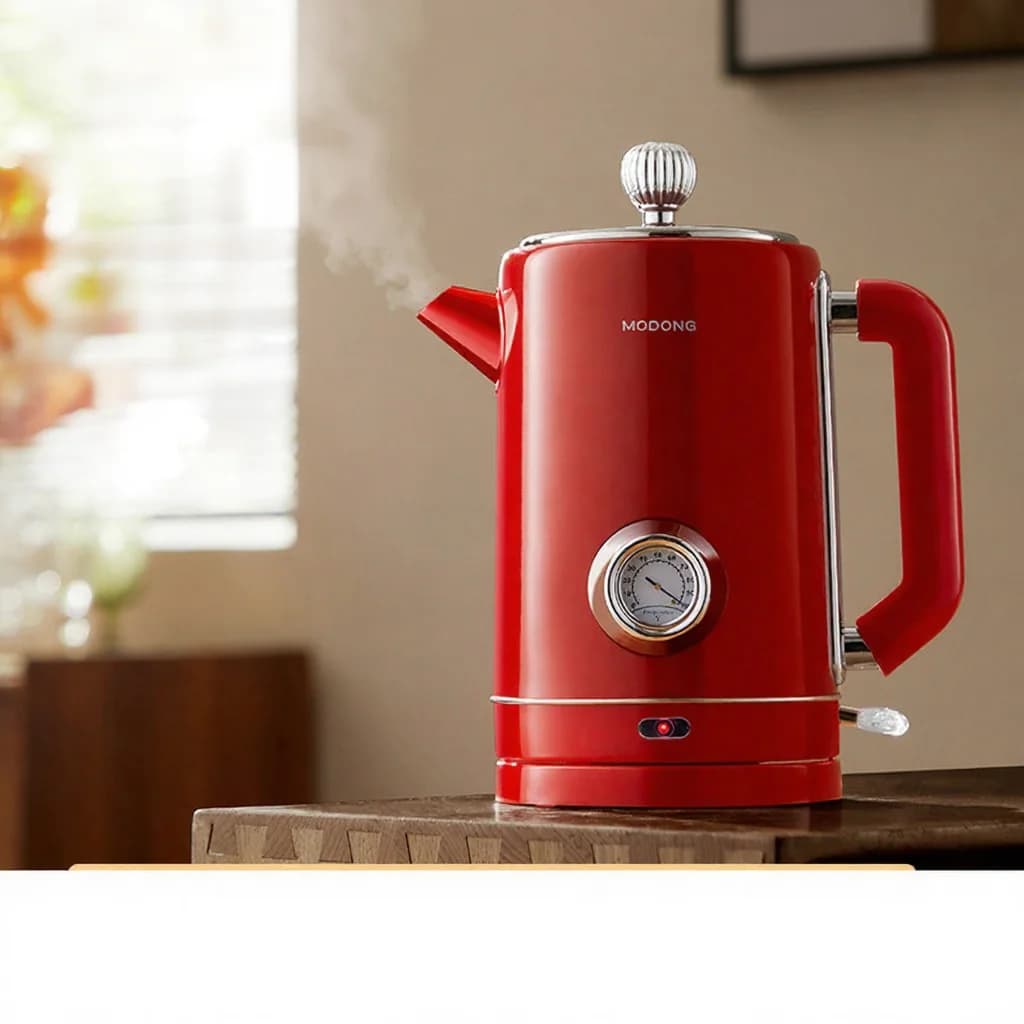 غلاية كهربائية من الستانلس ستيل 304 سعة 1.8L مع الحفاظ على السخونة 1500W