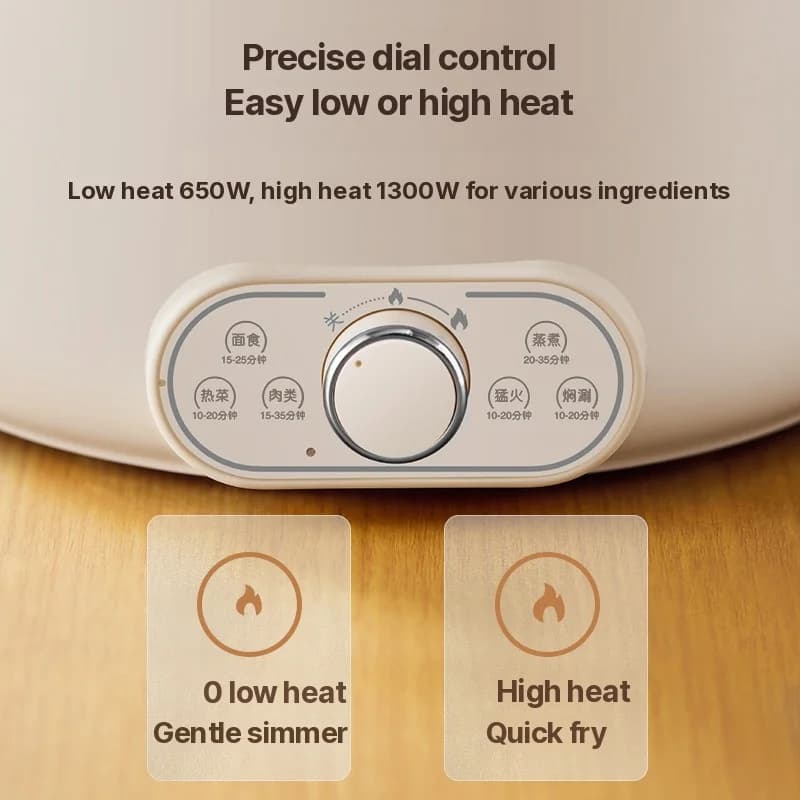 قدر ساخن كهربائي 6L 7L 8L مع مبخرة، 220V