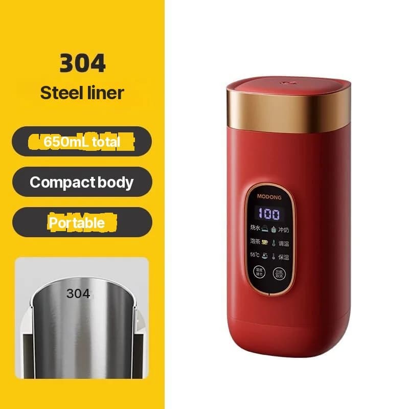 كوب تسخين كهربائي محمول 650ml 304 Liner 220V