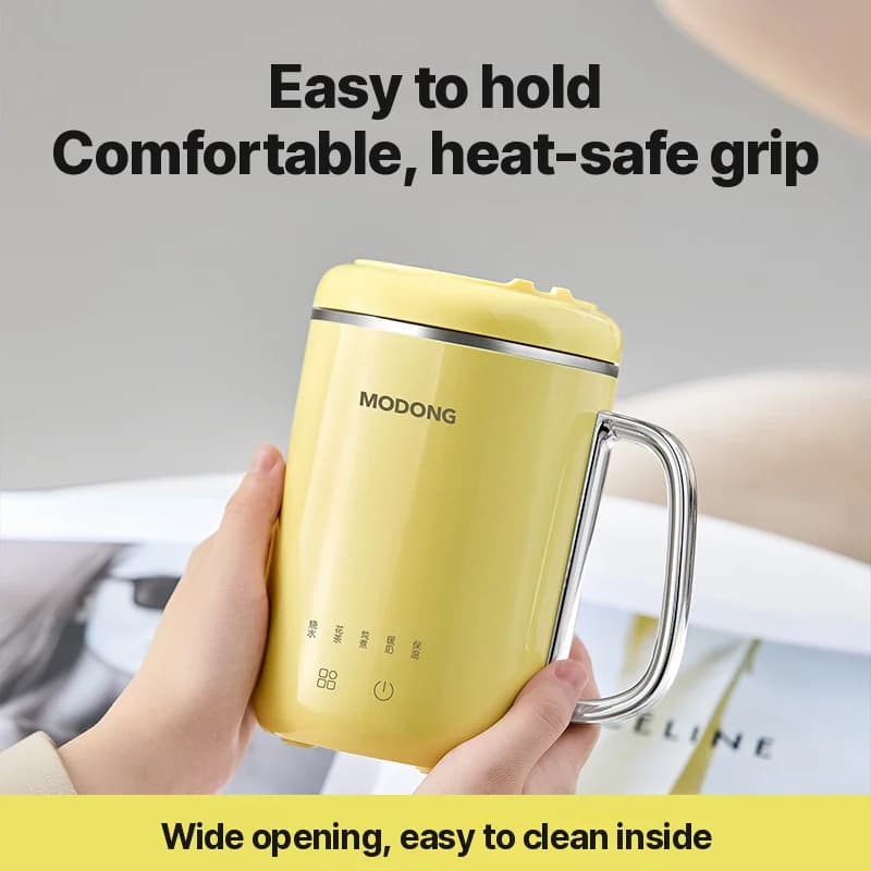 كوب طبخ كهربائي محمول 450ml 220V مع فلتر وملعقة
