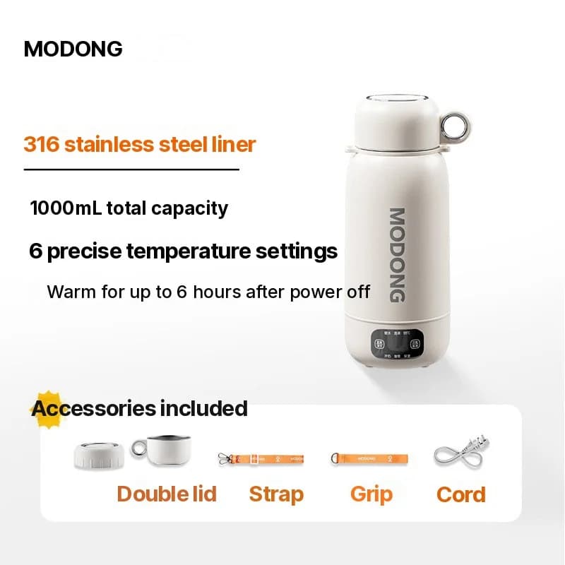 غلاية سفر كهربائية محمولة 1L من 304 or 316 Stainless Steel
