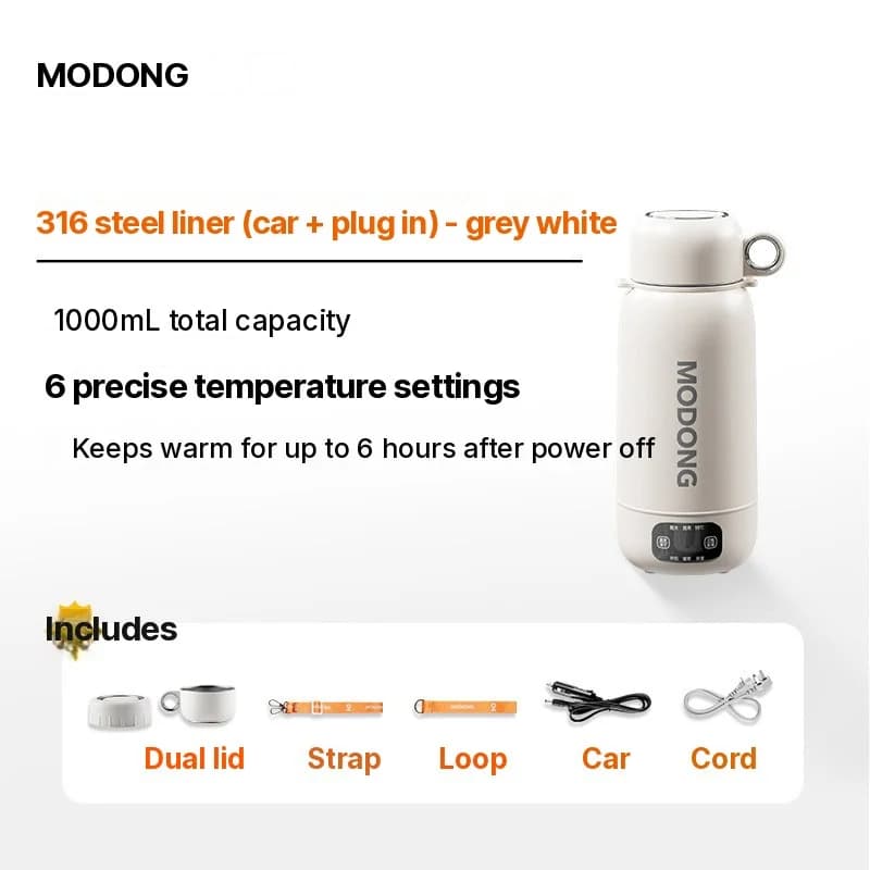 غلاية سفر كهربائية محمولة 1L من 304 or 316 Stainless Steel