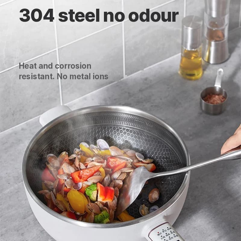 وعاء طهي كهربائي من الستانلس ستيل 6L بتحكم باللمس 220V