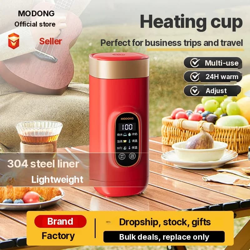 كوب تسخين كهربائي محمول 650ml 304 Liner 220V