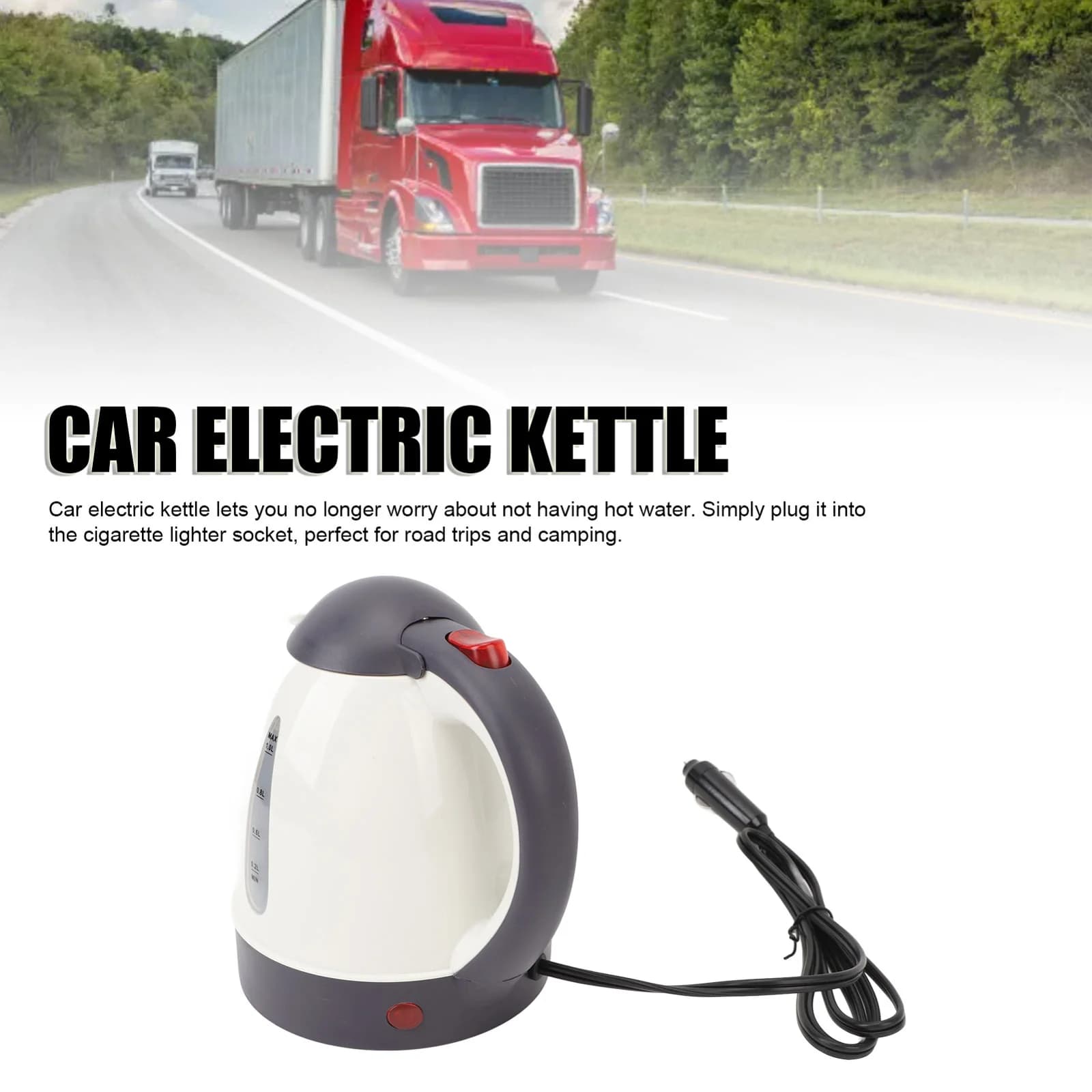 غلاية كهربائية للسيارة 1L 12V/24V