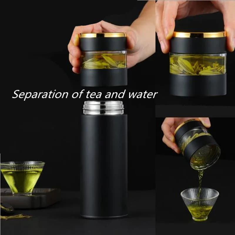 قارورة حرارية 450ml مع منقع شاي
