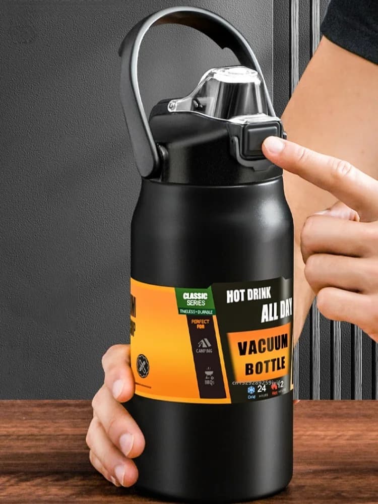 ترمس رياضي كبير مع شفاط 0.8-1.5L