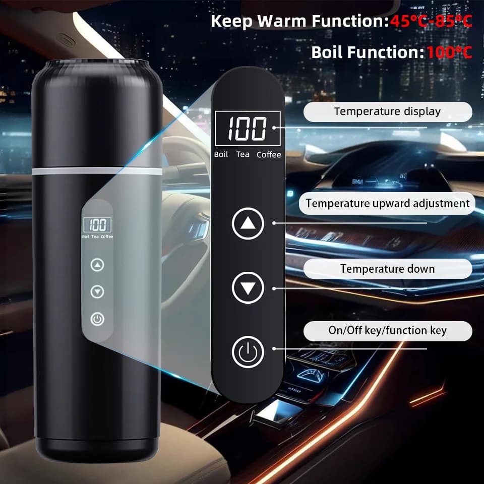 كوب تسخين للسيارة 500ml 12V/24V