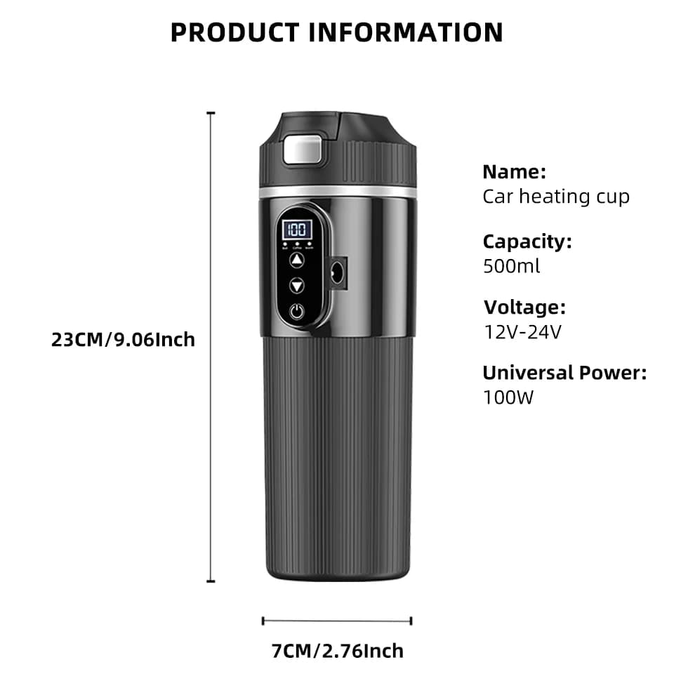 كوب تسخين كهربائي 500ml 12V/24V
