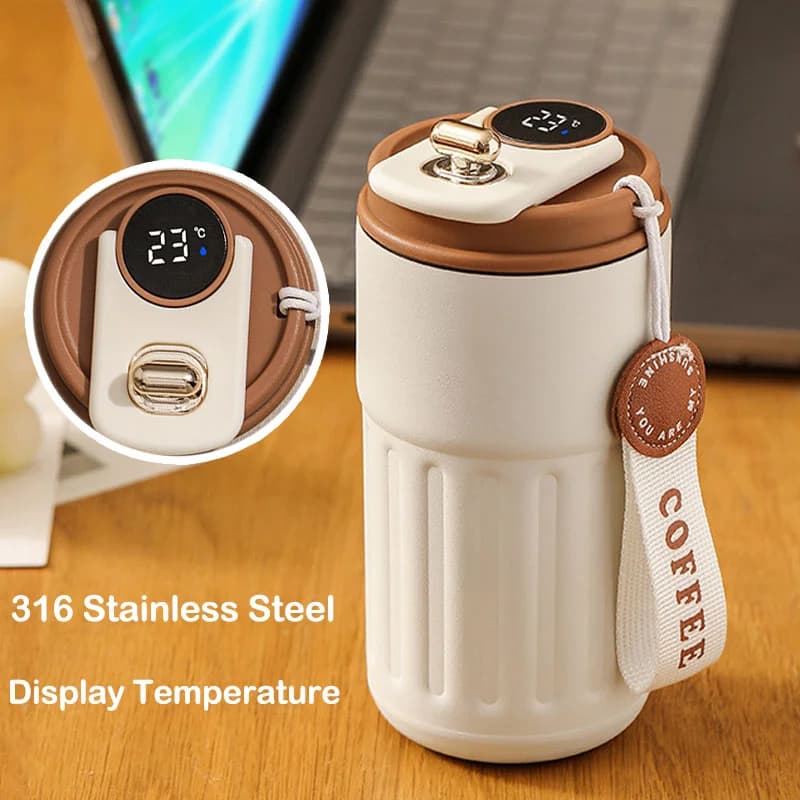 كوب ترمس مع عرض درجة الحرارة 450ml