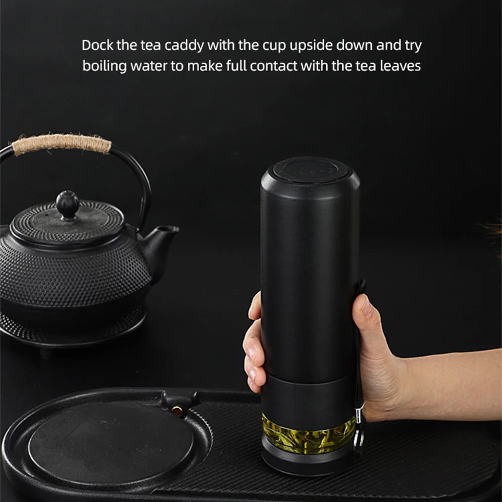 قارورة تفريغ حراري مع منقوع شاي 500ml