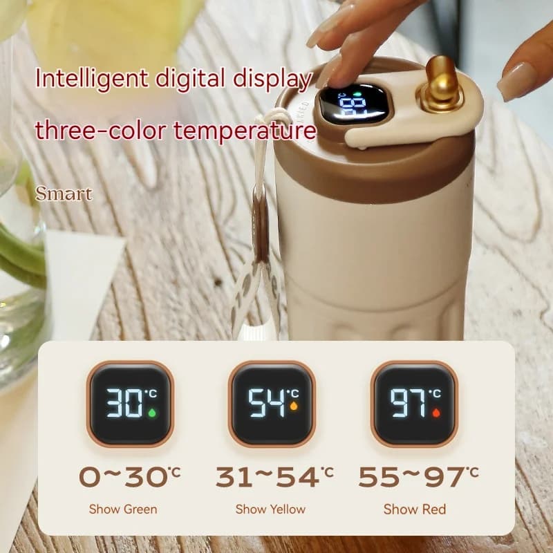 زجاجة حرارية بشاشة عرض درجة الحرارة 450ml
