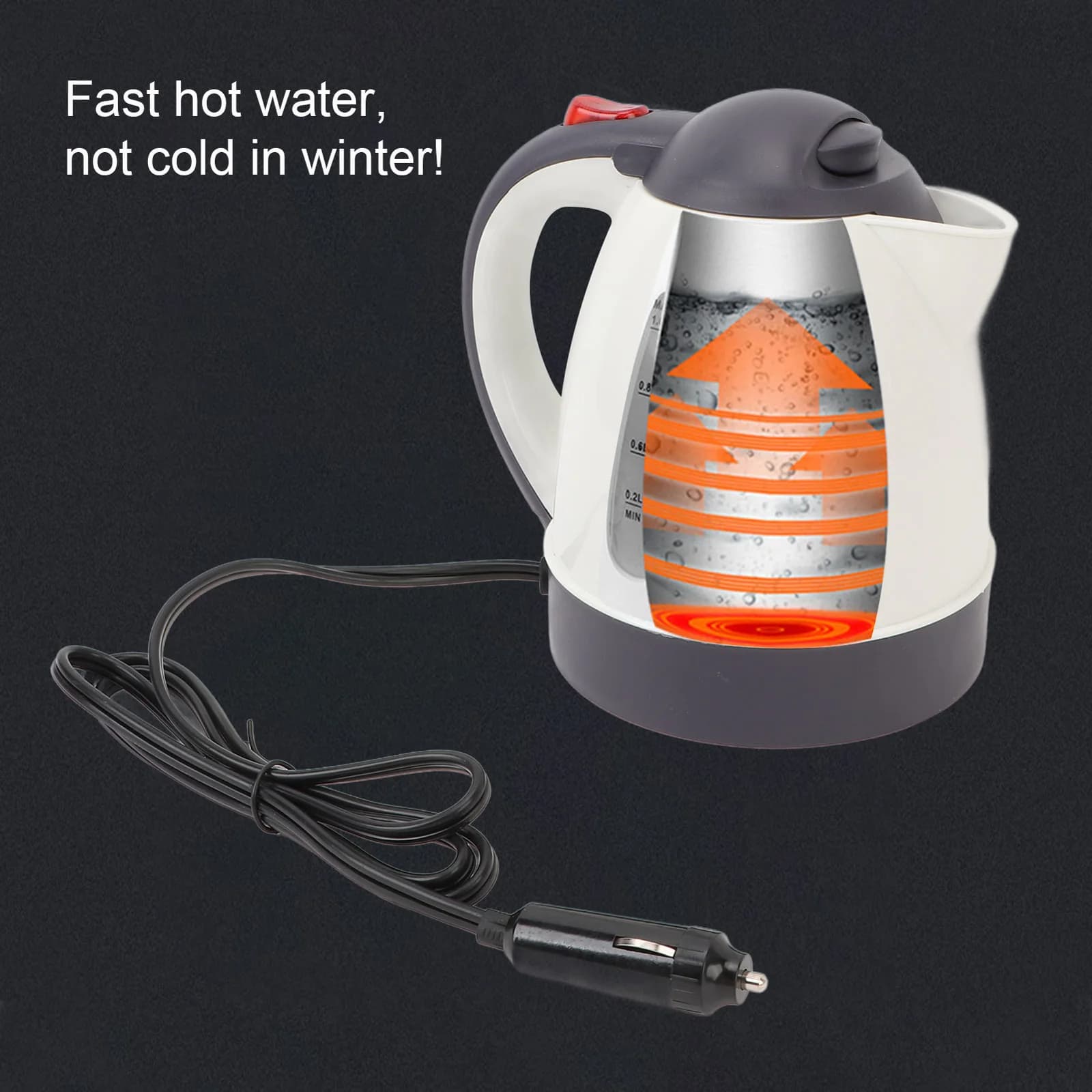 غلاية كهربائية للسيارة 1L 12V/24V