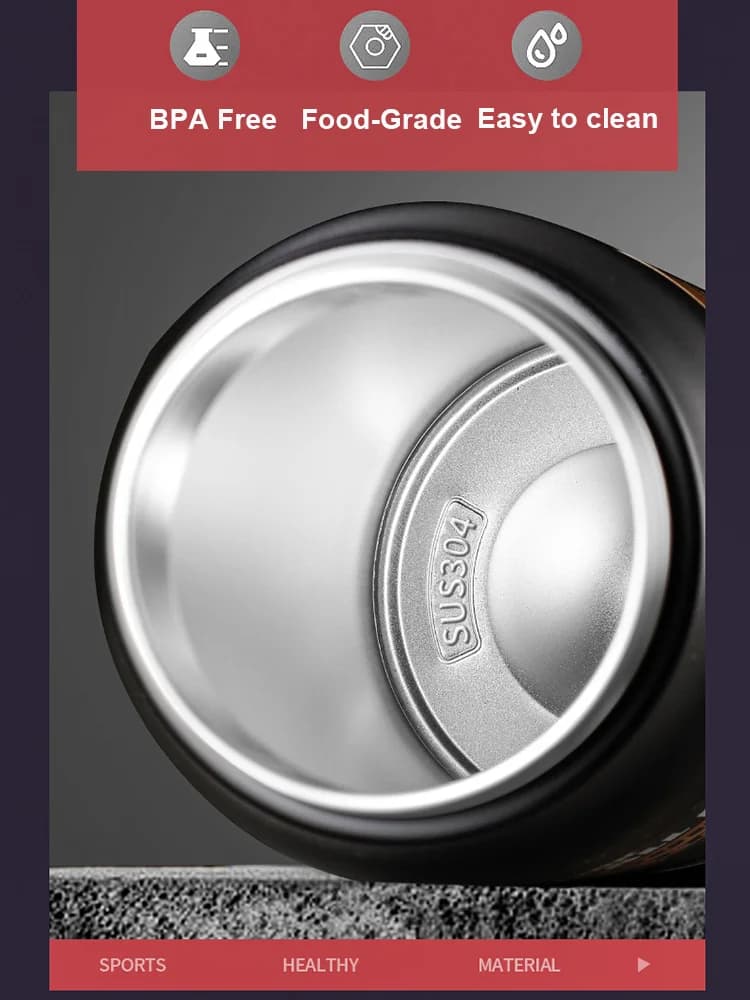 كوب ترمس خارجي مع شفاطة 0.8-1.5L