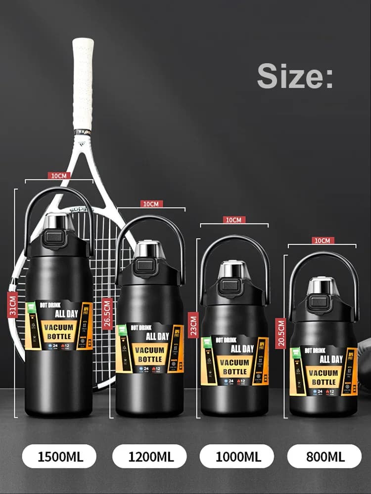 كوب ترمس خارجي مع شفاطة 0.8-1.5L